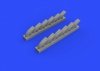 Eduard 648414 Typhoon Mk. Ib exhaust stacks EDUARD, HASEGAWA 1/48